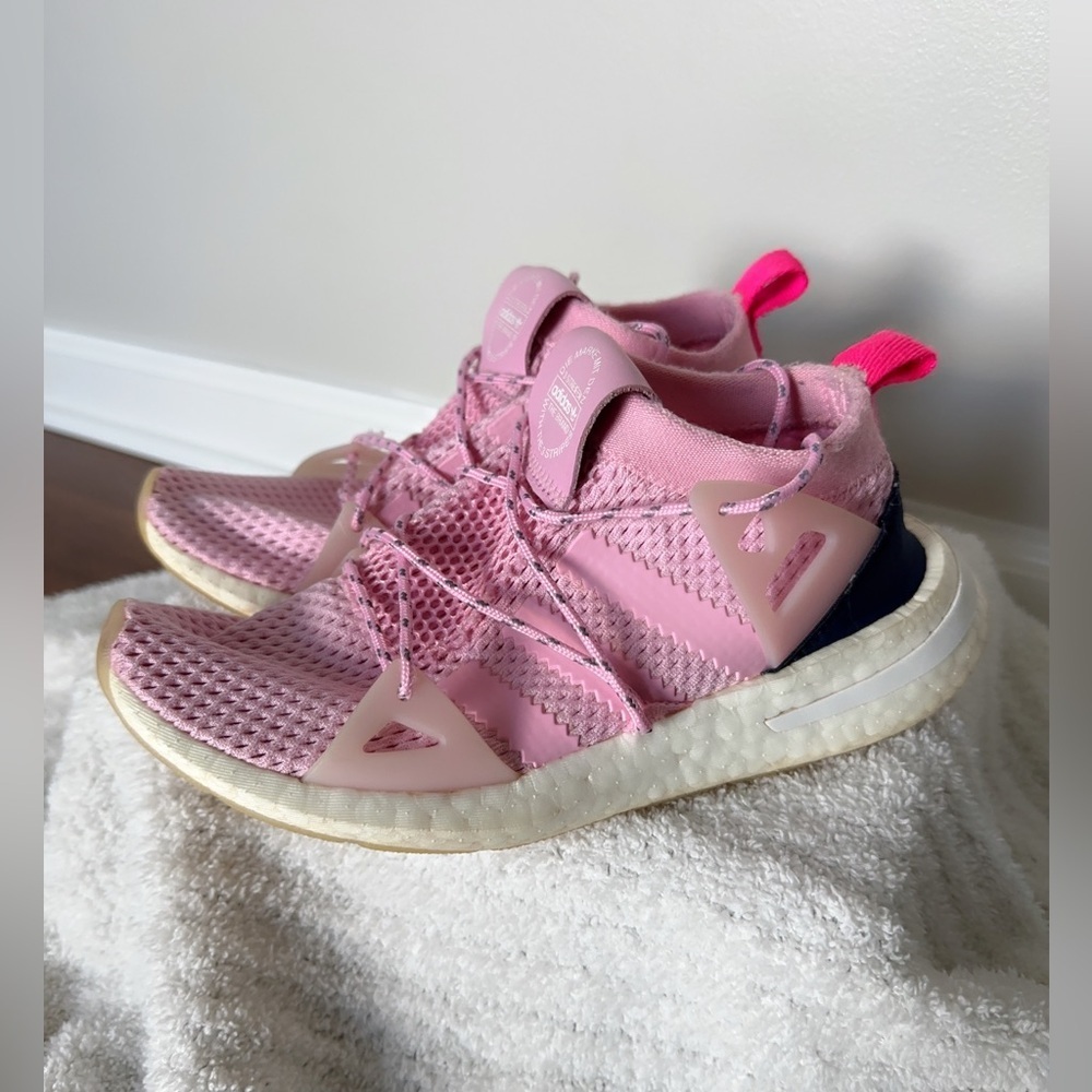adidas Pink and Navy Women's Sneakers - Picture 14 of 15